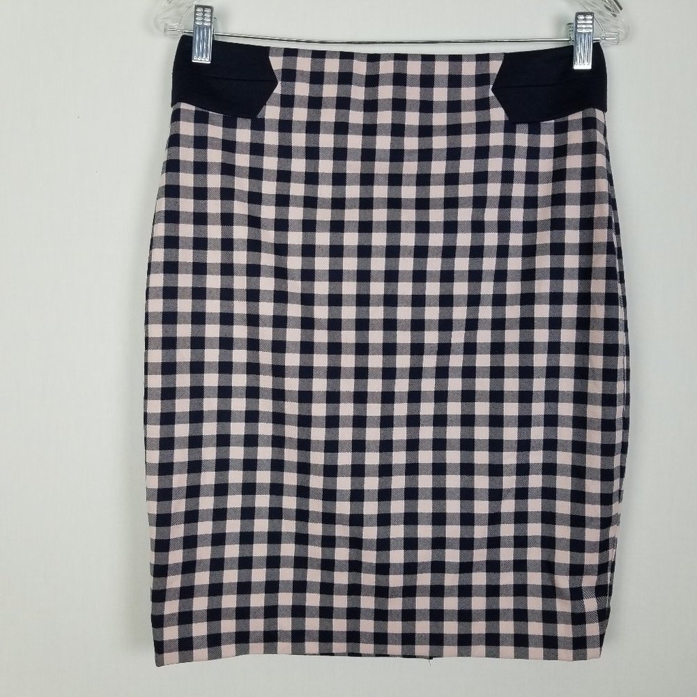 The Limited pink and navy blue Skirt 4